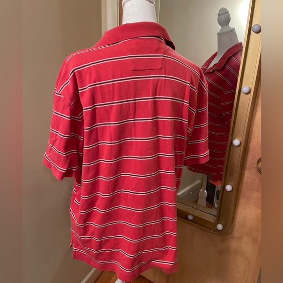 Nautica orange striped polo shirt Size XL - Picture 2 of 4